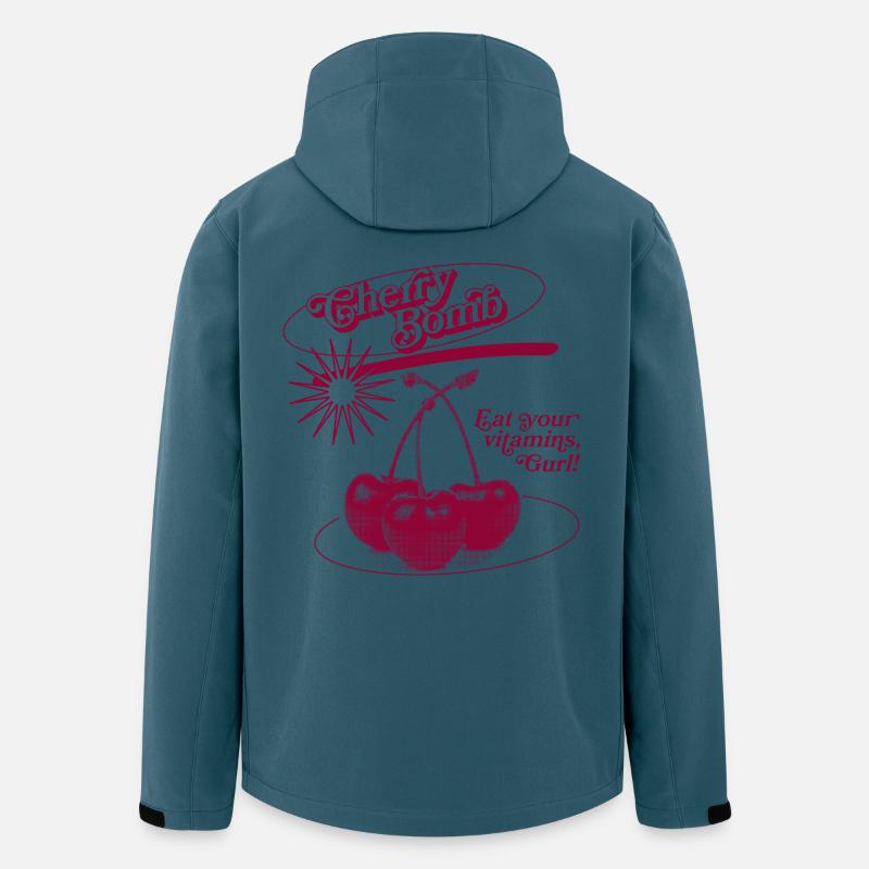 Cherry Bomb Explosion - Recycelte Männer Softshell-Jacke von Stanley/Stella - Dunkles Petrol