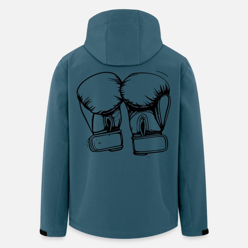 Boxhandschuhe Zeichnung - Recycelte Männer Softshell-Jacke von Stanley/Stella - Dunkles Petrol