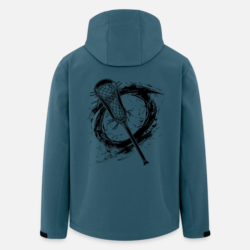 Lacrosse Schläger - Recycelte Männer Softshell-Jacke von Stanley/Stella - Dunkles Petrol