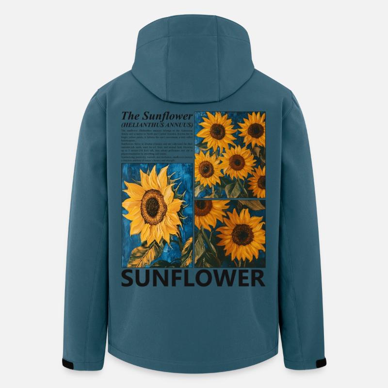 Sunflower Summer Nature Botany Blossoms Gift - Men’s Recycled Softshell Jacket by Stanley/Stella - stargazer
