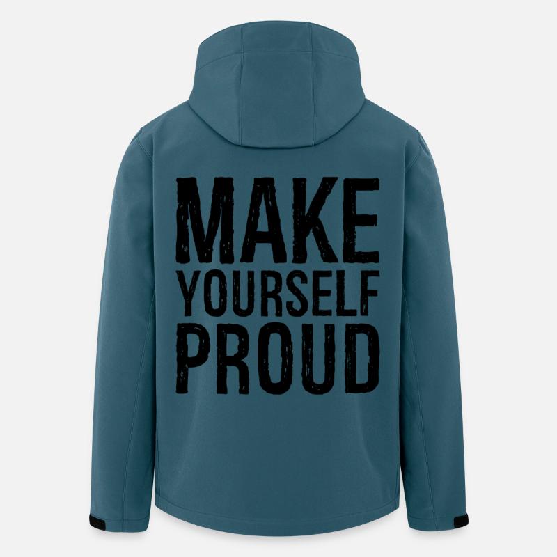 make yourself proud - Recycelte Männer Softshell-Jacke von Stanley/Stella - Dunkles Petrol