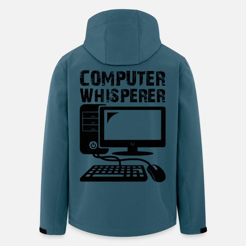 computer whisperer - Recycelte Männer Softshell-Jacke von Stanley/Stella - Dunkles Petrol