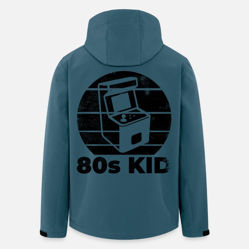 80er Arcade Gaming - Recycelte Männer Softshell-Jacke von Stanley/Stella - Dunkles Petrol