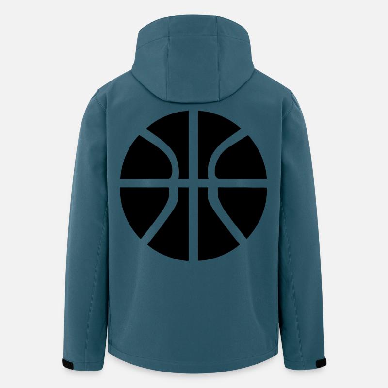 Basketball Ball - Recycelte Männer Softshell-Jacke von Stanley/Stella - Dunkles Petrol