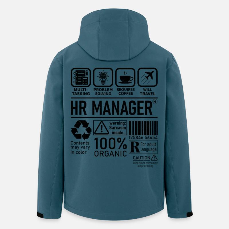 Responsable RH résolution de problèmes multitâches - Veste softshell homme en polyester recyclé Stanley/Stella - bleu pétrole foncé