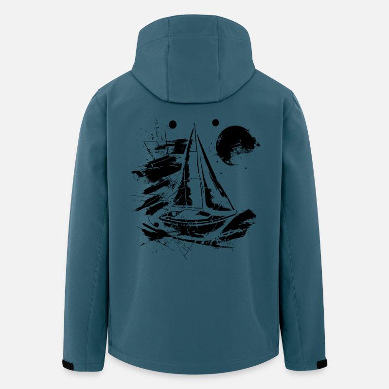 Segeln - Recycelte Männer Softshell-Jacke von Stanley/Stella - Dunkles Petrol