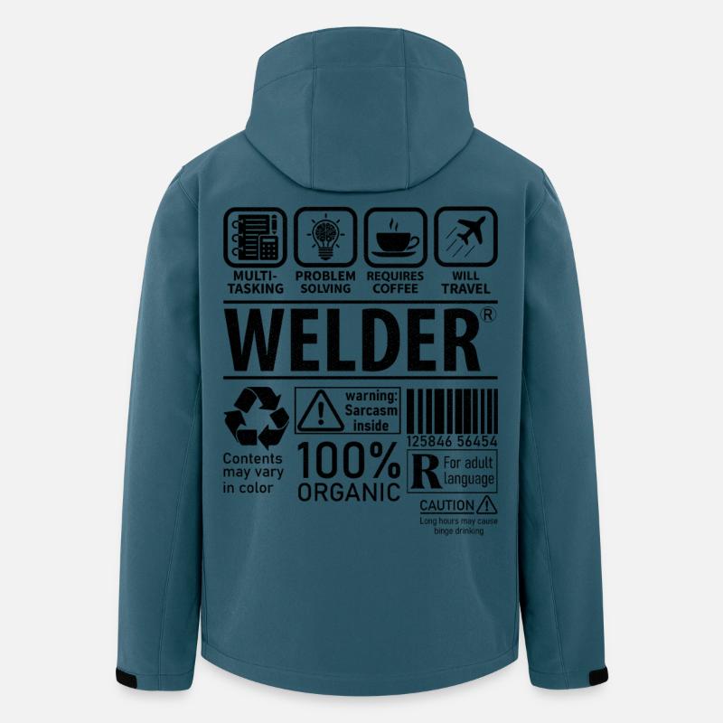 Welder multi tasking problem solving requires - Men’s Recycled Softshell Jacket by Stanley/Stella - stargazer