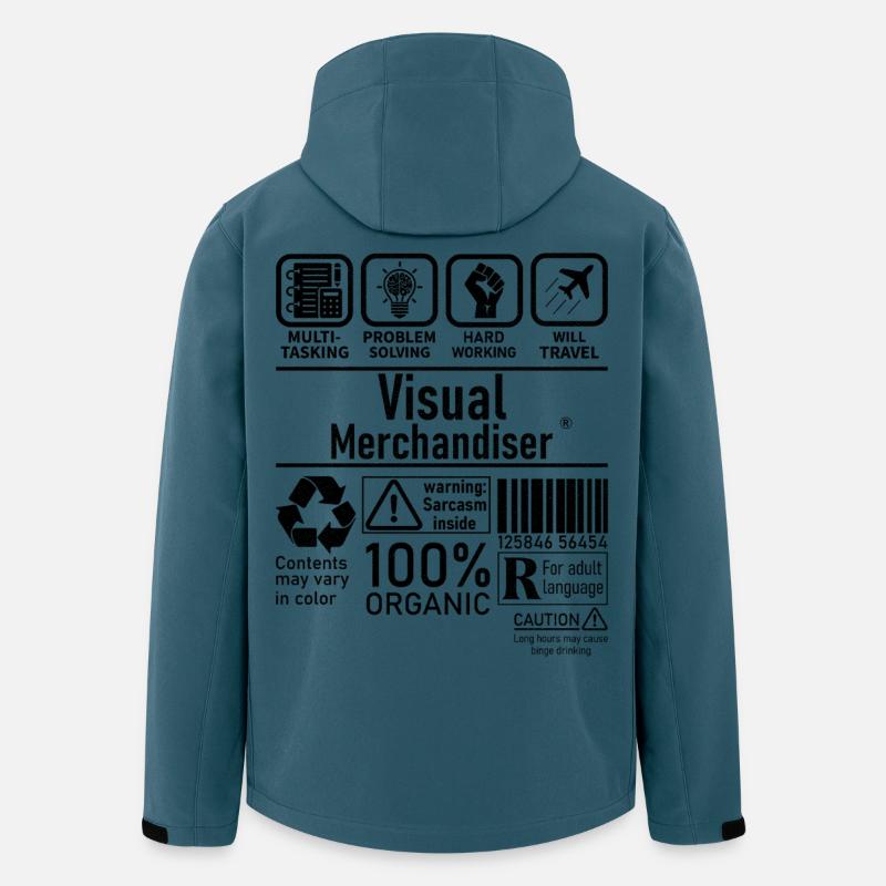 Visual Merchandiser multi tasking problem solving - Recycelte Männer Softshell-Jacke von Stanley/Stella - Dunkles Petrol