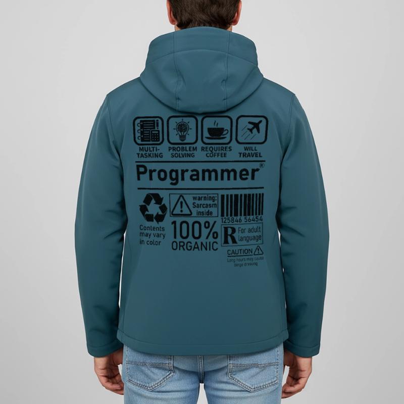Programmer multi tasking problem solving requires Recycelte Männer Softshell-Jacke von Stanley/Stella