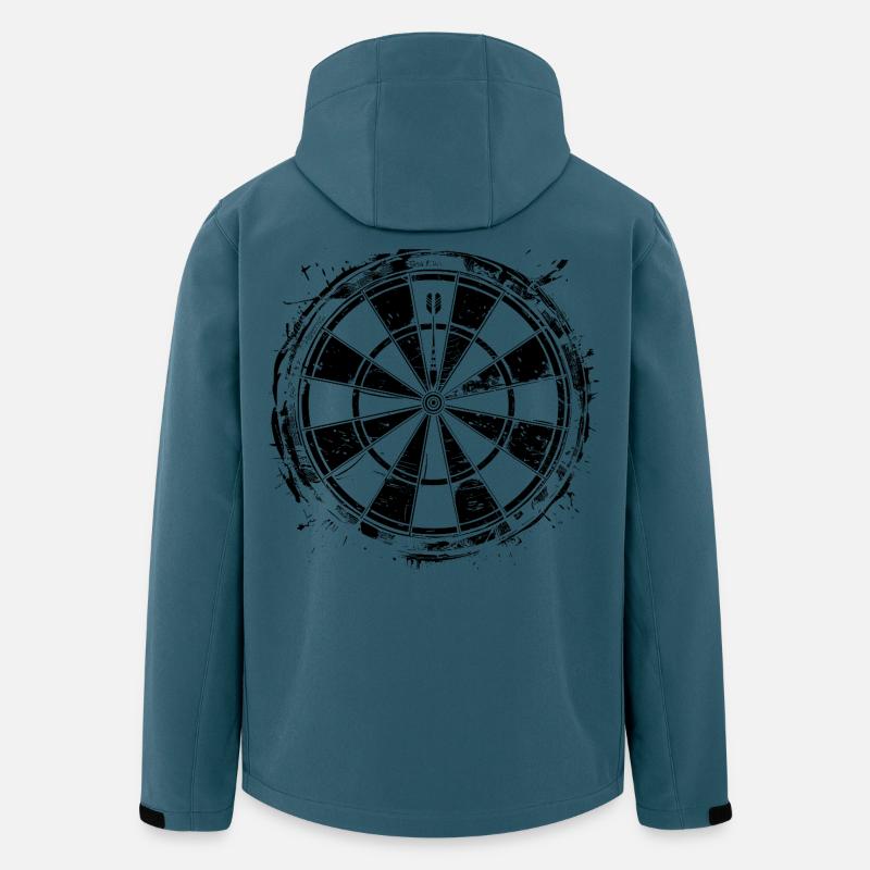 Dartscheibe - Recycelte Männer Softshell-Jacke von Stanley/Stella - Dunkles Petrol