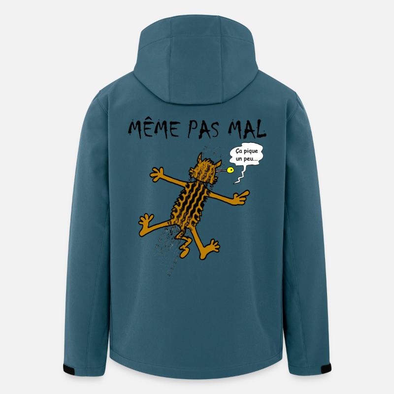 Le chat et ses neuf vies - Veste softshell homme en polyester recyclé Stanley/Stella - bleu pétrole foncé