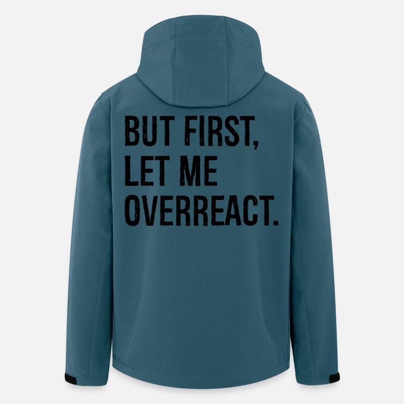 but first let me overreact - Recycelte Männer Softshell-Jacke von Stanley/Stella - Dunkles Petrol