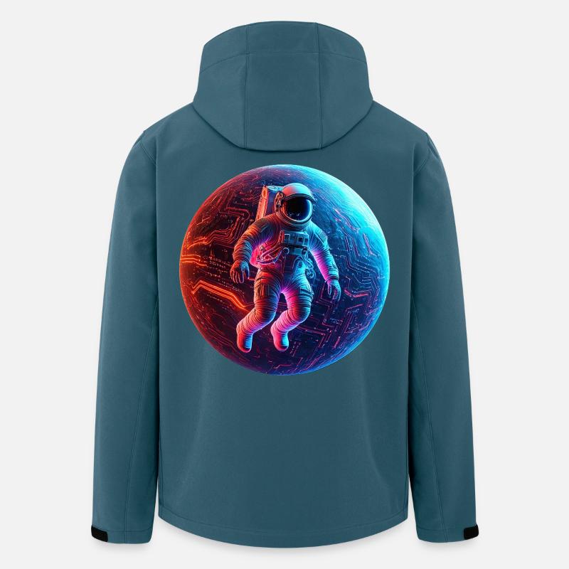 astro - Recycelte Männer Softshell-Jacke von Stanley/Stella - Dunkles Petrol