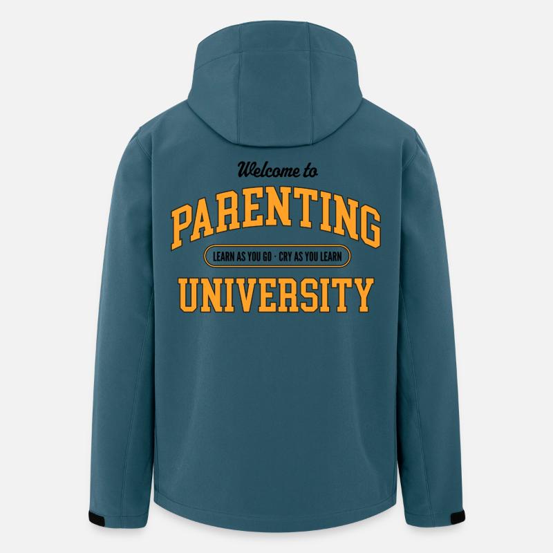 Parenting University College Style - Recycelte Männer Softshell-Jacke von Stanley/Stella - Dunkles Petrol