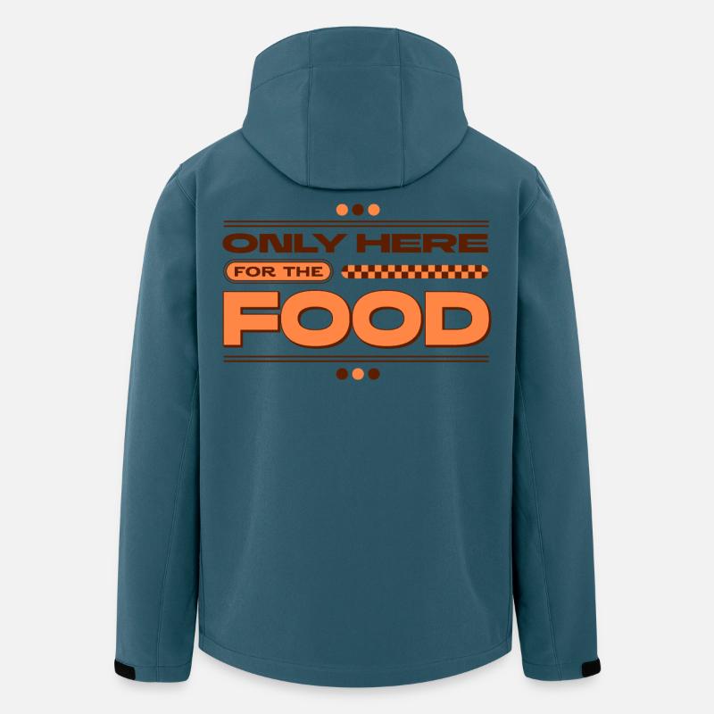 Only Here for the Food - Recycelte Männer Softshell-Jacke von Stanley/Stella - Dunkles Petrol