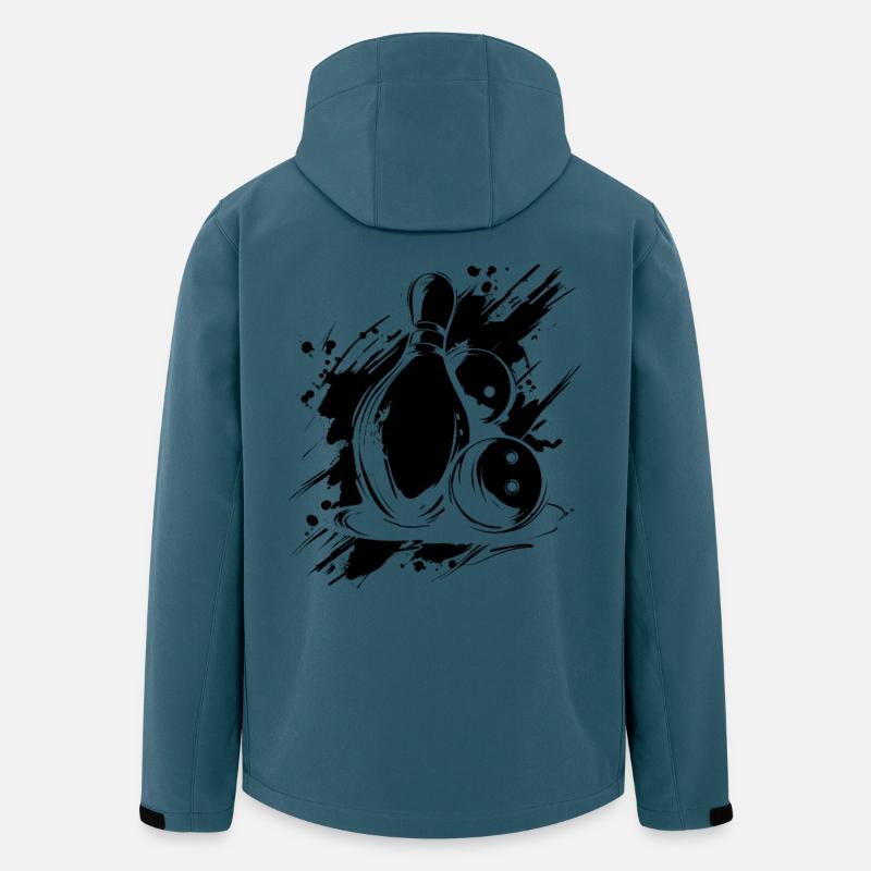 Bowling - Recycelte Männer Softshell-Jacke von Stanley/Stella - Dunkles Petrol
