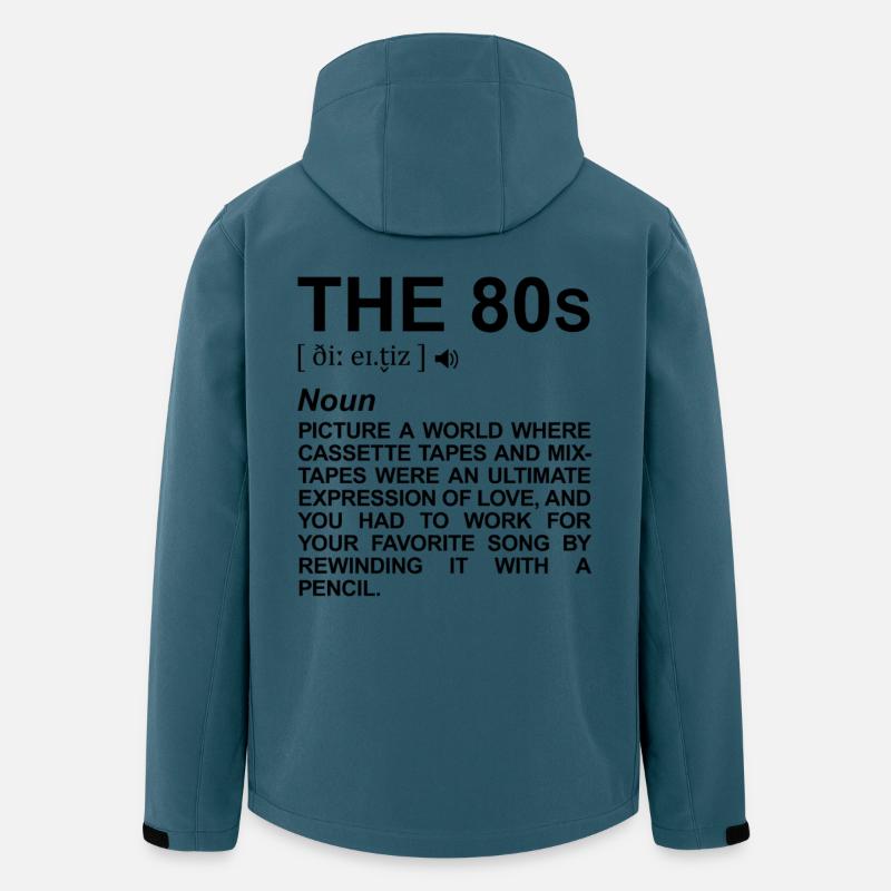 80er Jahre Definition - Recycelte Männer Softshell-Jacke von Stanley/Stella - Dunkles Petrol