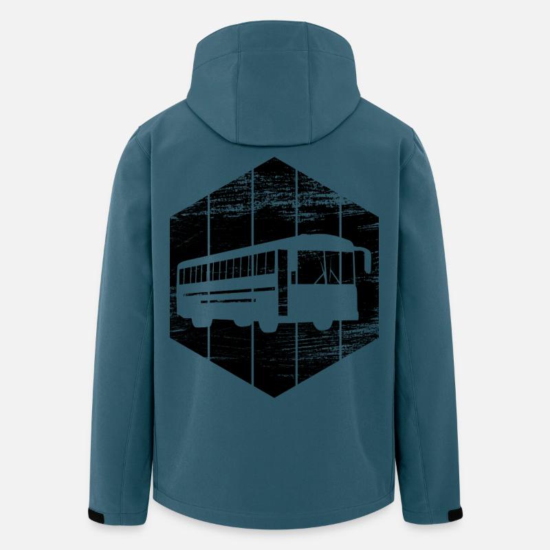 Bus - Recycelte Männer Softshell-Jacke von Stanley/Stella - Dunkles Petrol