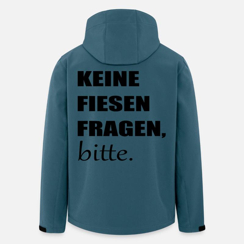 FIESE FRAGEN PRÜFUNG - TEST ABSCHLUSSFRAGEN - Recycelte Männer Softshell-Jacke von Stanley/Stella - Dunkles Petrol