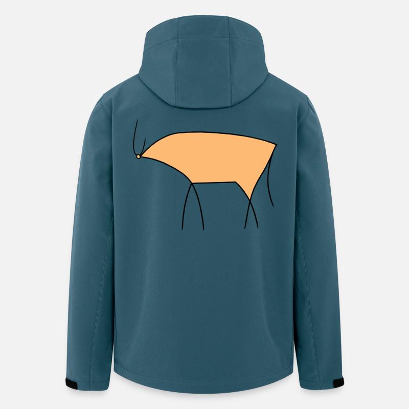 Stier - Recycelte Männer Softshell-Jacke von Stanley/Stella - Dunkles Petrol