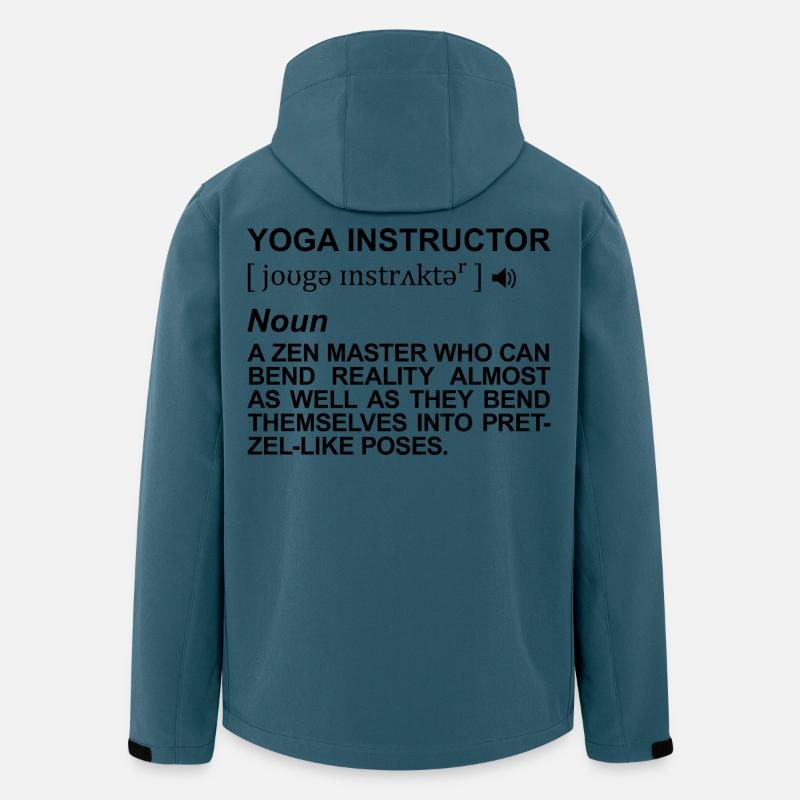 Yogalehrer Bedeutung - Recycelte Männer Softshell-Jacke von Stanley/Stella - Dunkles Petrol