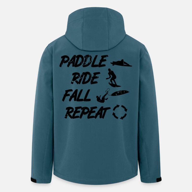 Surftrainer Spruch - Recycelte Männer Softshell-Jacke von Stanley/Stella - Dunkles Petrol