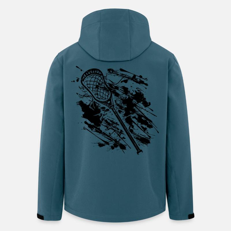 Lacrosse Schläger - Recycelte Männer Softshell-Jacke von Stanley/Stella - Dunkles Petrol