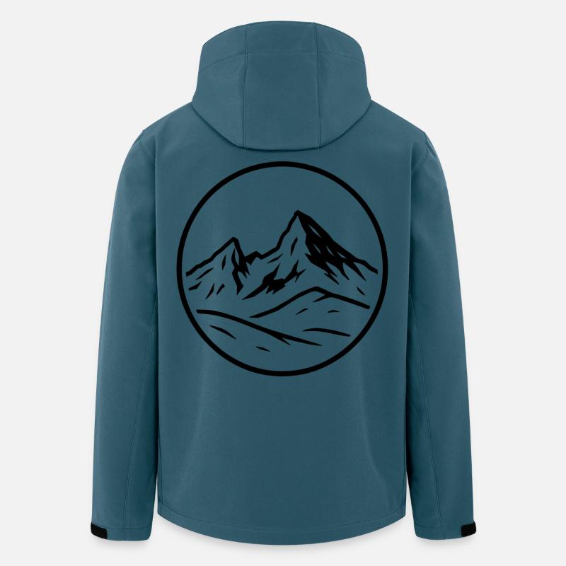 Watzmann - Recycelte Männer Softshell-Jacke von Stanley/Stella - Dunkles Petrol