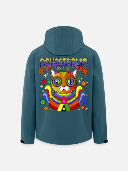 PSYCATDELIC - Men’s Recycled Softshell Jacket by Stanley/Stella - stargazer