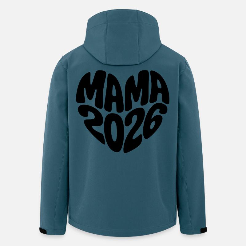 Mama 2026 - Recycelte Männer Softshell-Jacke von Stanley/Stella - Dunkles Petrol