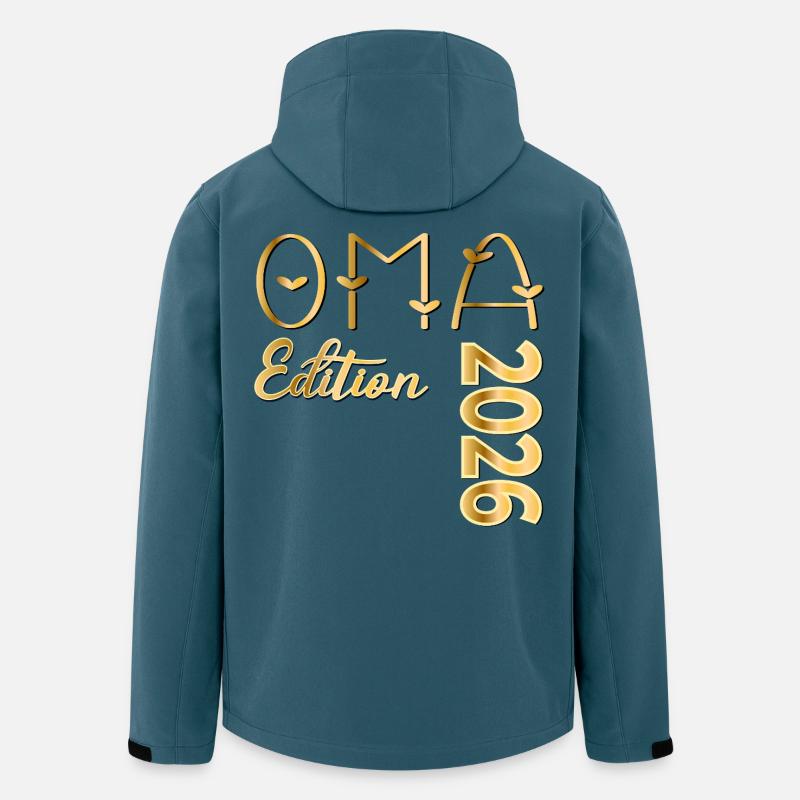 SCHRIFTZUG OMA 2026 - Recycelte Männer Softshell-Jacke von Stanley/Stella - Dunkles Petrol
