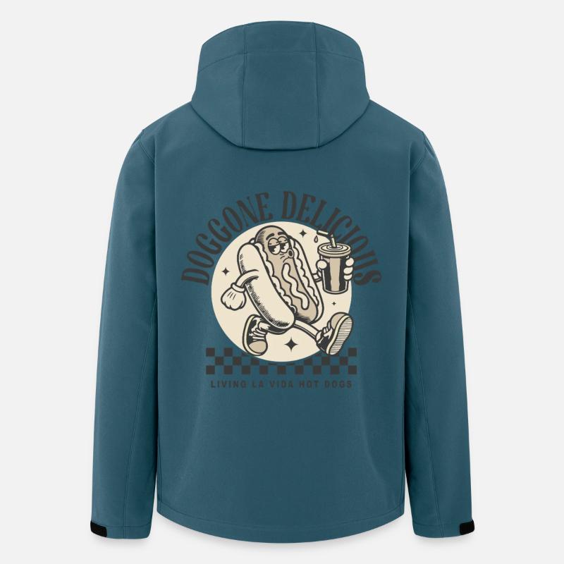 Doggone Delicious - Recycelte Männer Softshell-Jacke von Stanley/Stella - Dunkles Petrol