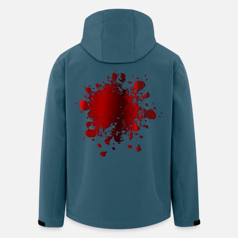 BLUTFLECKEN KOSTÜM BLUT - Recycelte Männer Softshell-Jacke von Stanley/Stella - Dunkles Petrol