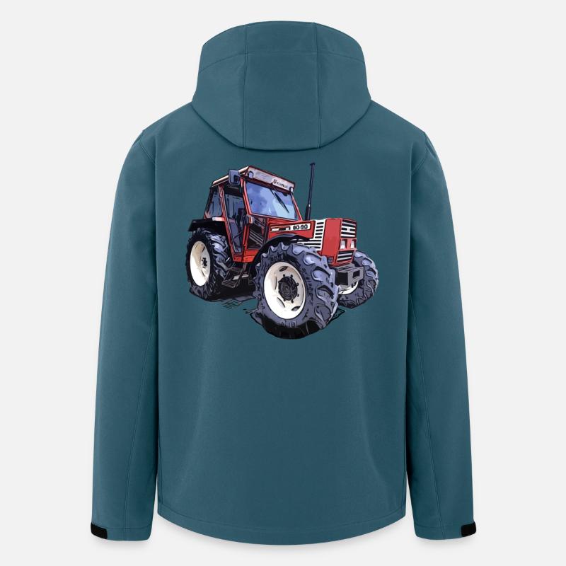 Feldkraft 80-90 - Recycelte Männer Softshell-Jacke Discoverer von Stanley/Stella - Dunkles Petrol