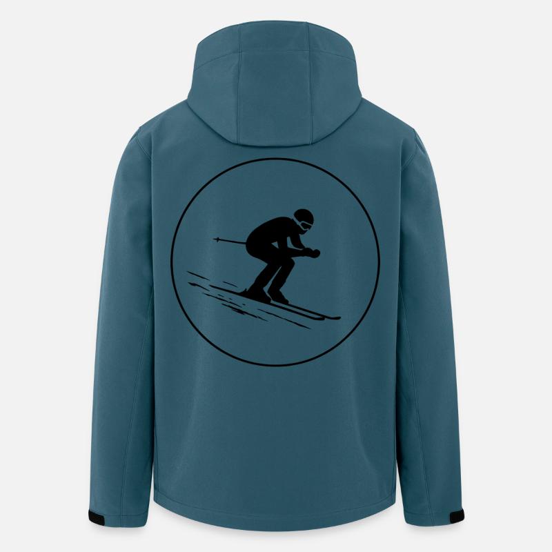 Powder King - Recycelte Männer Softshell-Jacke von Stanley/Stella - Dunkles Petrol