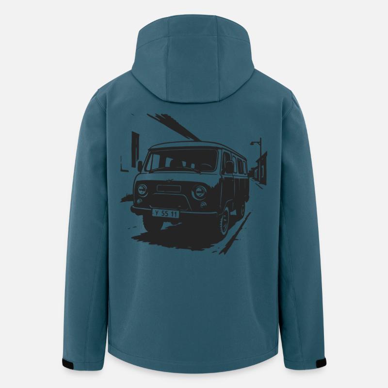 Van Kulttour - Recycelte Männer Softshell-Jacke von Stanley/Stella - Dunkles Petrol