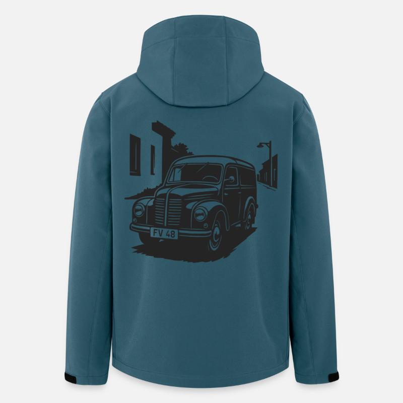 Kult auf Rädern - Recycelte Männer Softshell-Jacke von Stanley/Stella - Dunkles Petrol