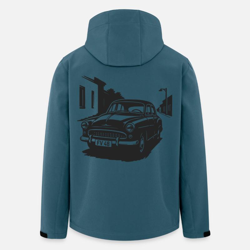 Der Charme der Straßenklassiker - Recycelte Männer Softshell-Jacke von Stanley/Stella - Dunkles Petrol