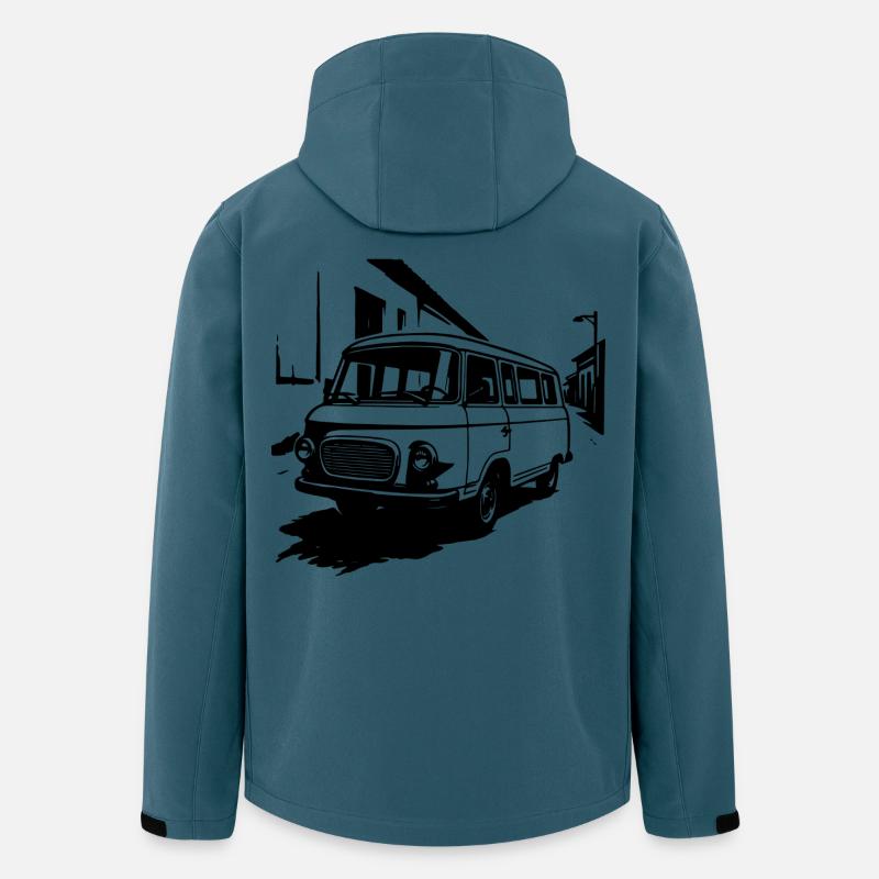 Transport-Kult Ostklassiker - Recycelte Männer Softshell-Jacke von Stanley/Stella - Dunkles Petrol
