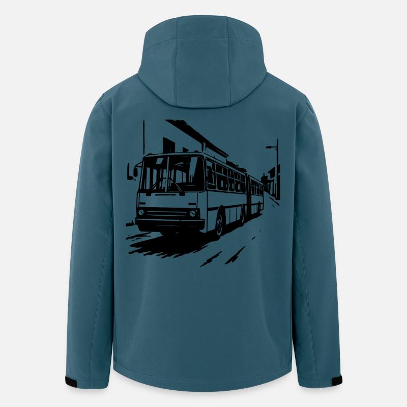 Ostblock-Bus Legende - Recycelte Männer Softshell-Jacke von Stanley/Stella - Dunkles Petrol
