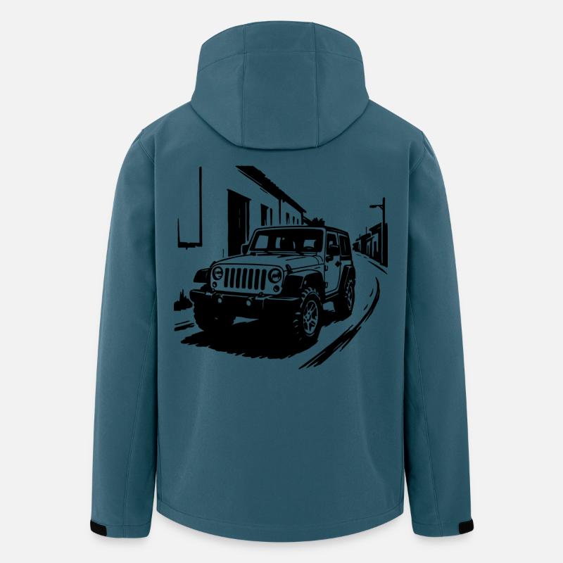 Offroad Beast Classic - Recycelte Männer Softshell-Jacke von Stanley/Stella - Dunkles Petrol