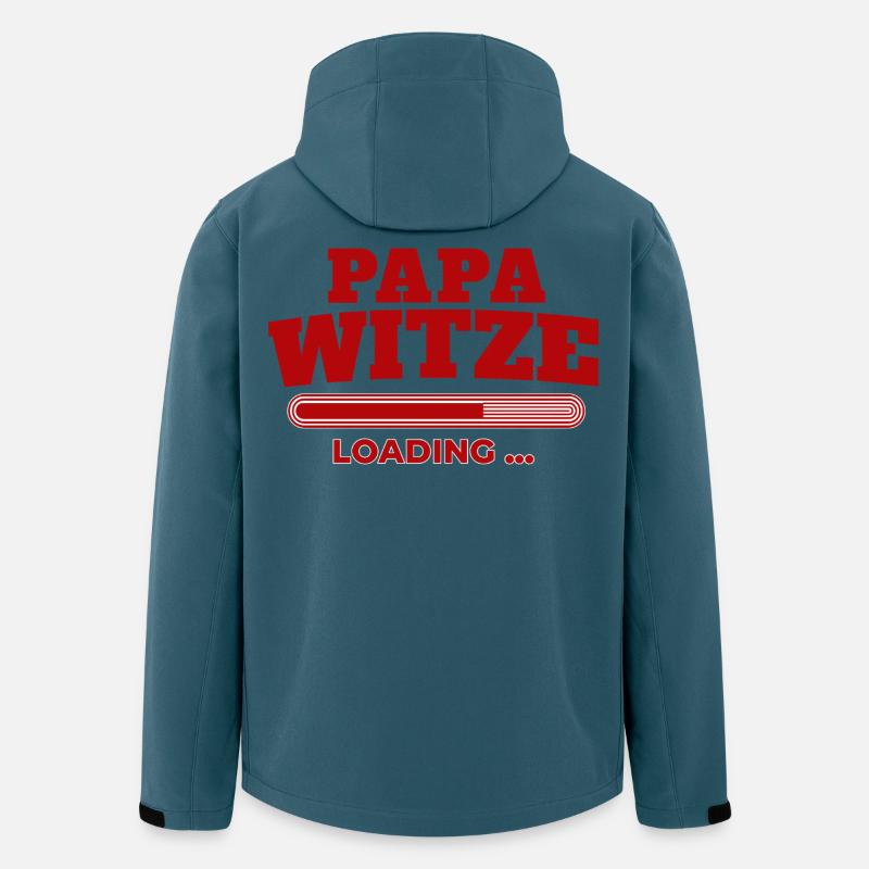 PapaWitze Loading Bar - Recycelte Männer Softshell-Jacke von Stanley/Stella - Dunkles Petrol