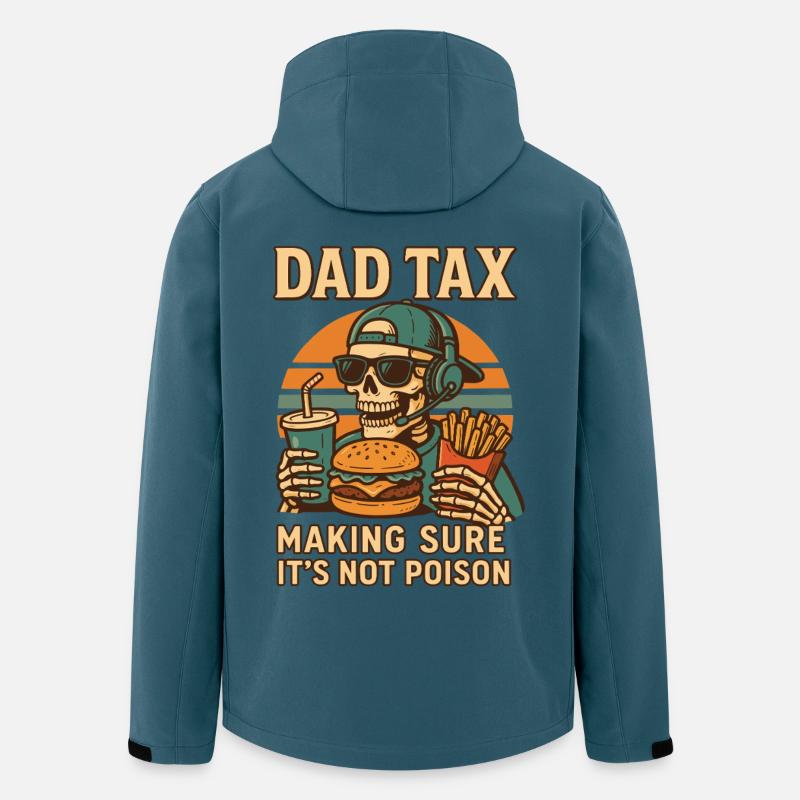 Retro Dad Tax Making Sure It's Not Poison - Recycelte Männer Softshell-Jacke von Stanley/Stella - Dunkles Petrol