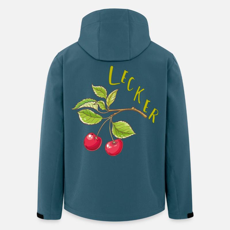Kirschen  - Recycelte Männer Softshell-Jacke von Stanley/Stella - Dunkles Petrol