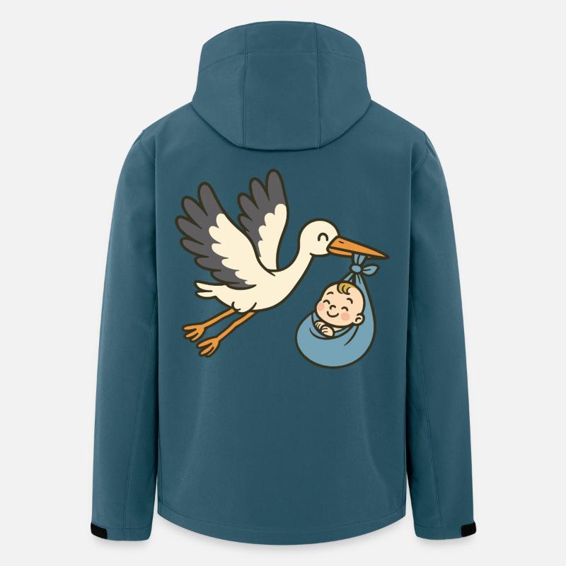Peaceful Arrival - Recycelte Männer Softshell-Jacke von Stanley/Stella - Dunkles Petrol