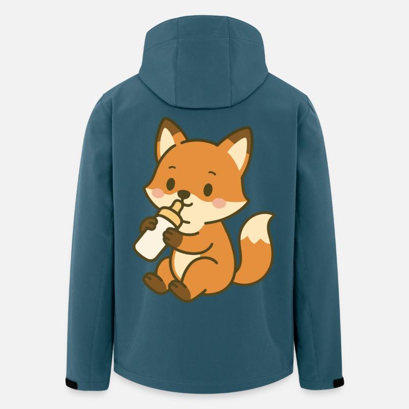 Durstiger Babyfuchs - Recycelte Männer Softshell-Jacke von Stanley/Stella - Dunkles Petrol
