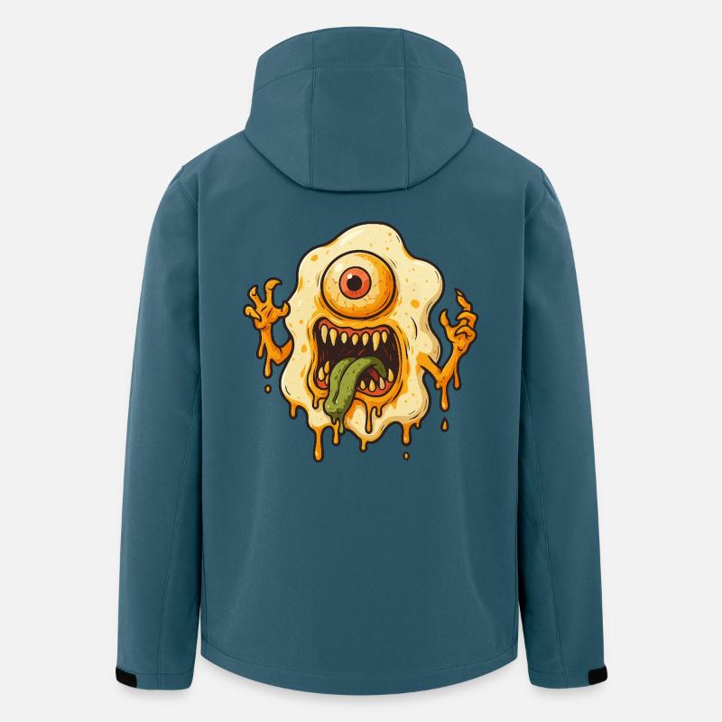 Einäugiges Schleimmonster - Recycelte Männer Softshell-Jacke von Stanley/Stella - Dunkles Petrol