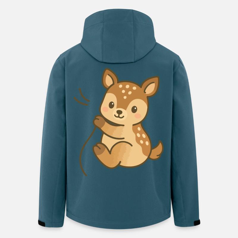 Kuschel-Kitztraum - Recycelte Männer Softshell-Jacke von Stanley/Stella - Dunkles Petrol