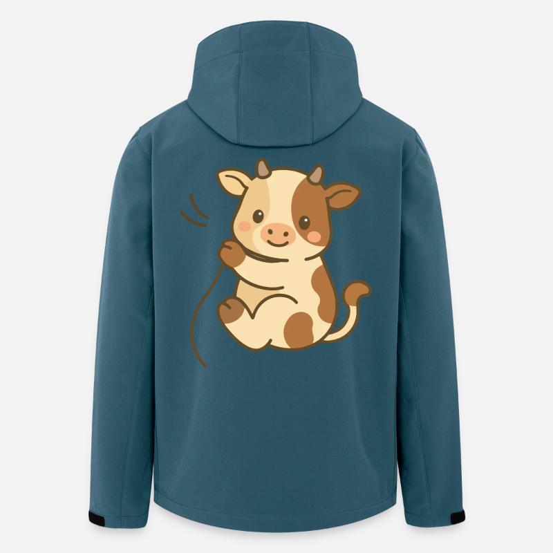 Kuschelkalb-Charme - Recycelte Männer Softshell-Jacke von Stanley/Stella - Dunkles Petrol
