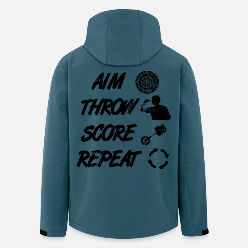 Dart Zeitplan - Recycelte Männer Softshell-Jacke von Stanley/Stella - Dunkles Petrol